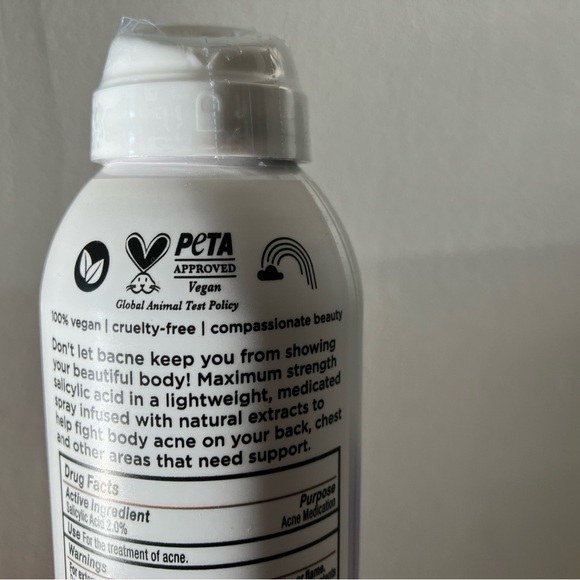 NWT Pacifica Bacne Warrior Acne Body Spray VEGAN - Picture 3 of 3